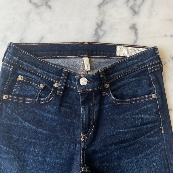 Rag & Bone Skinny Dark Wash Denim - Picture 3 of 10